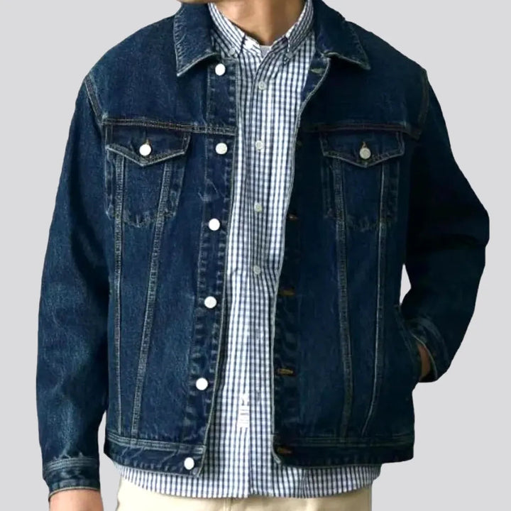 12oz stonewashed denim jacket for men | Jeans4you.shop