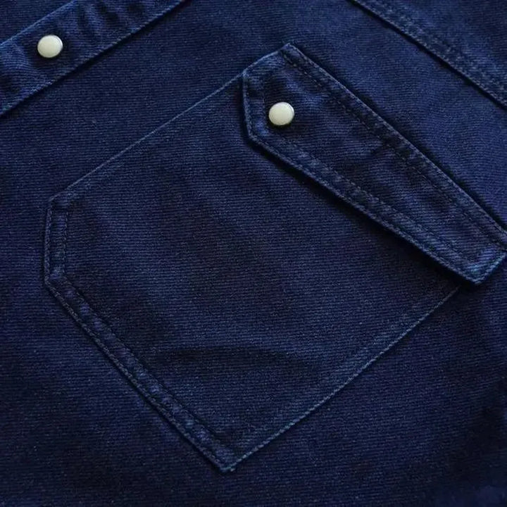 Classic men's denim shirt
