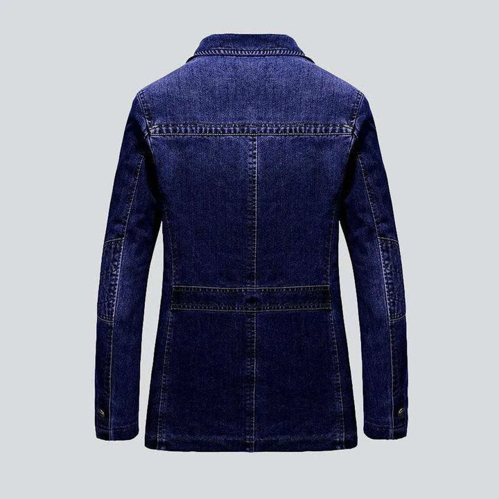 Stylish men's denim blazer