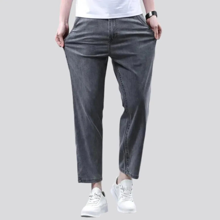 Straight men's stonewashed jeans