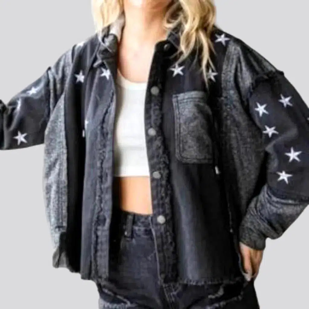 Cropped-hem women's jeans jacket | Jeans4you.shop