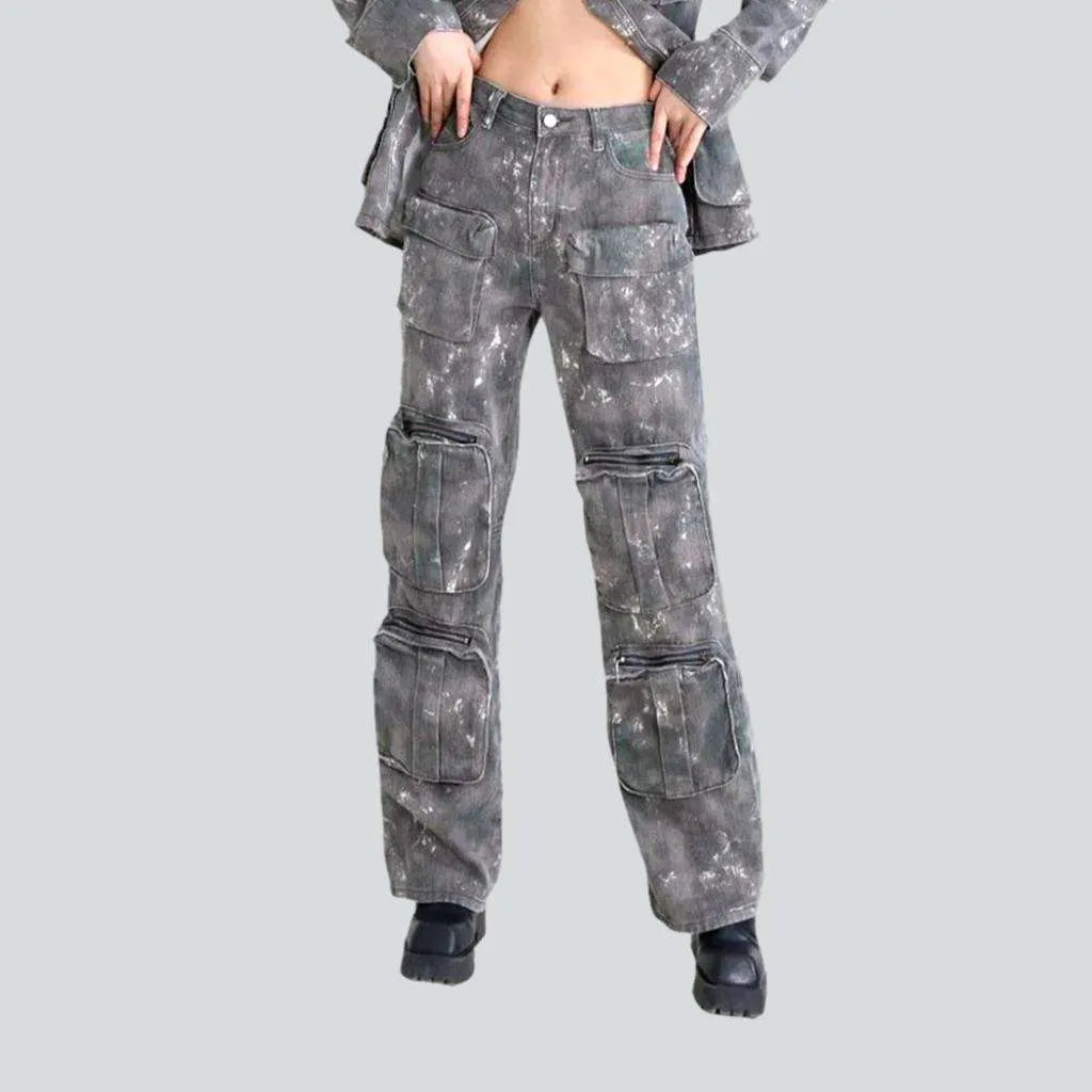 Voluminous pockets street jeans
 for women | Jeans4you.shop